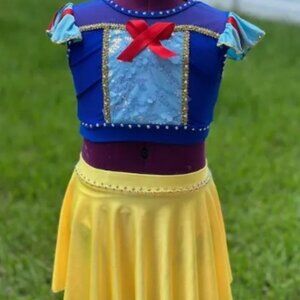 Snow White Character Costume with Rhinestones - Child Large